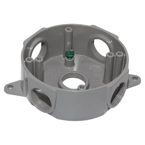 circular box electrical|shallow outdoor round electrical box.